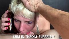 Surprise cum in throat for new year